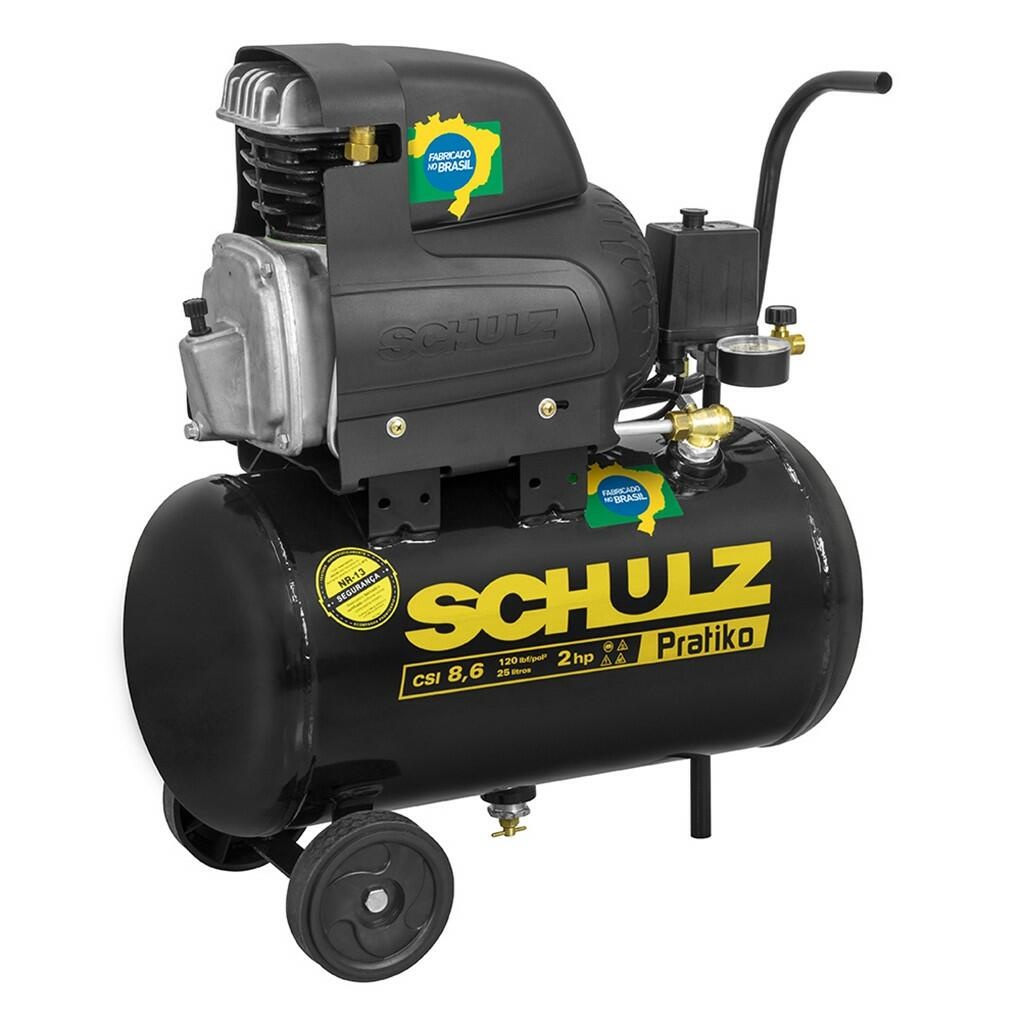Compressor Schulz CSA 7.8 Twister 20 Litros 120 Libras 2 cv Bivolt