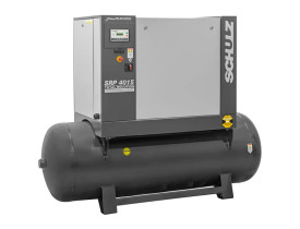 27684 - 970.3156-0 - Compressor de Parafuso SRP 4015E Flex TS 15 HP 500 Litros Com Secador Integrado Trifásico 220V 7,5-9 BAR