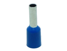 Terminal Compressão Tipo Tubular 2.5 MM Simples C/ Capa Plástica Azul-1