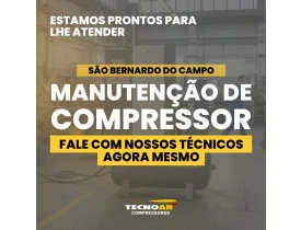 Manutenção de Compressor Parafuso em São Bernardo do Campo