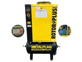 COMPRESSOR PARAFUSO METALPLAN 15HP TRIFASICO 220V TANQUE 163L PRESSAO 11BAR - 1