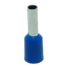 Terminal Compressão Tipo Tubular 2.5 MM Simples C/ Capa Plástica Azul-1